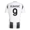 VLAHOVIĆ #9 Juventus Home Soccer Jersey 2024/25 - Save The Children Sponsor  - Soccerdeal