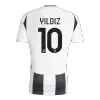 YILDIZ #10 Juventus Home Soccer Jersey 2024/25 - Save The Children Sponsor  - Soccerdeal