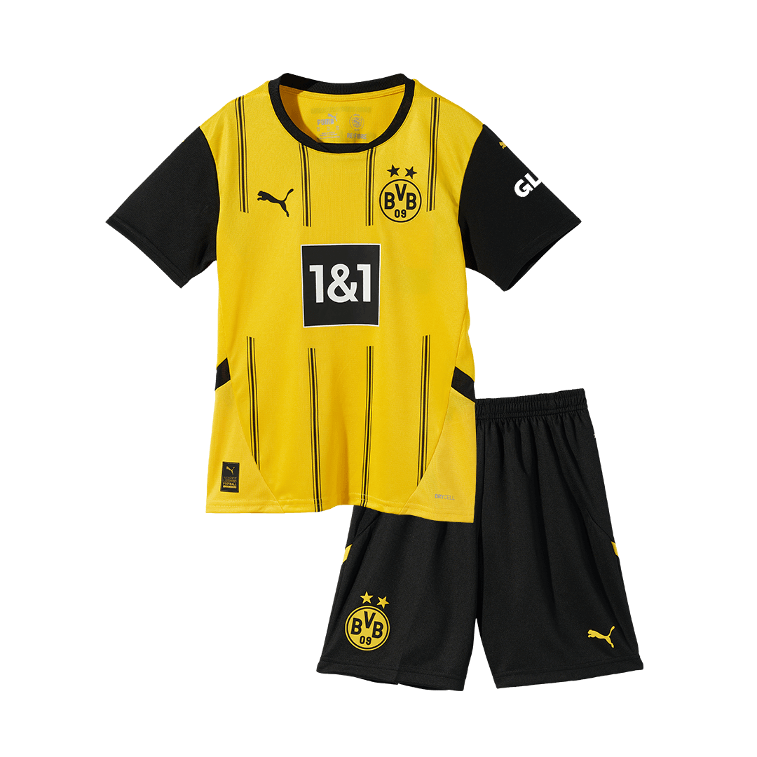 Kid's Borussia Dortmund Home Soccer Jersey Kit(Jersey+Shorts) - Soccerdeal