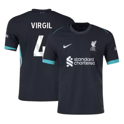 Authentic VIRGIL #4 Liverpool Away Soccer Jersey 2024/25 - Soccerdeal