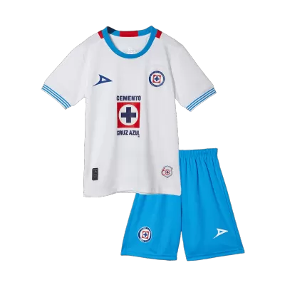 Kid's Cruz Azul Away Soccer Jersey Kit(Jersey+Shorts) 2024/25 - Soccerdeal