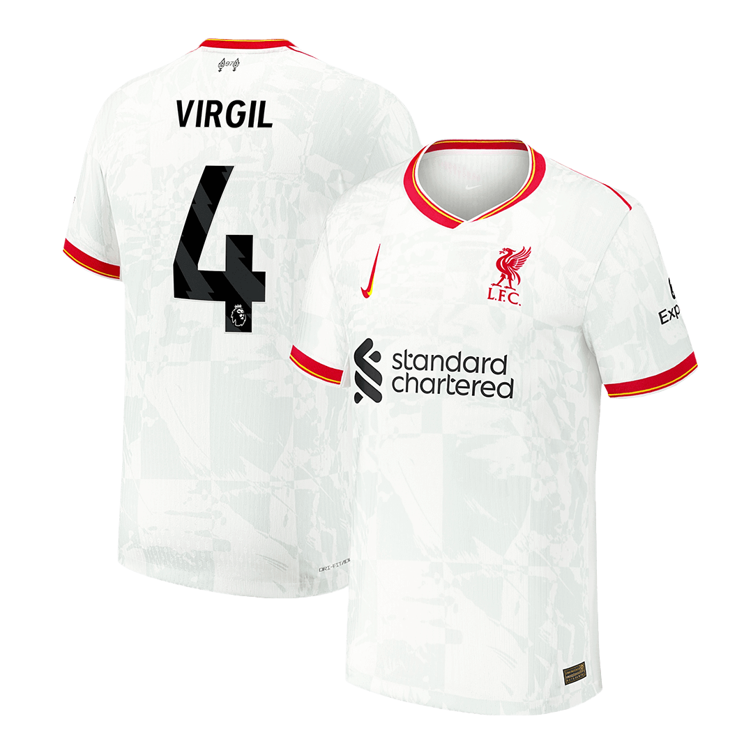 VIRGIL #4 Liverpool Third Away Soccer Jersey Player Version - Soccerdeal