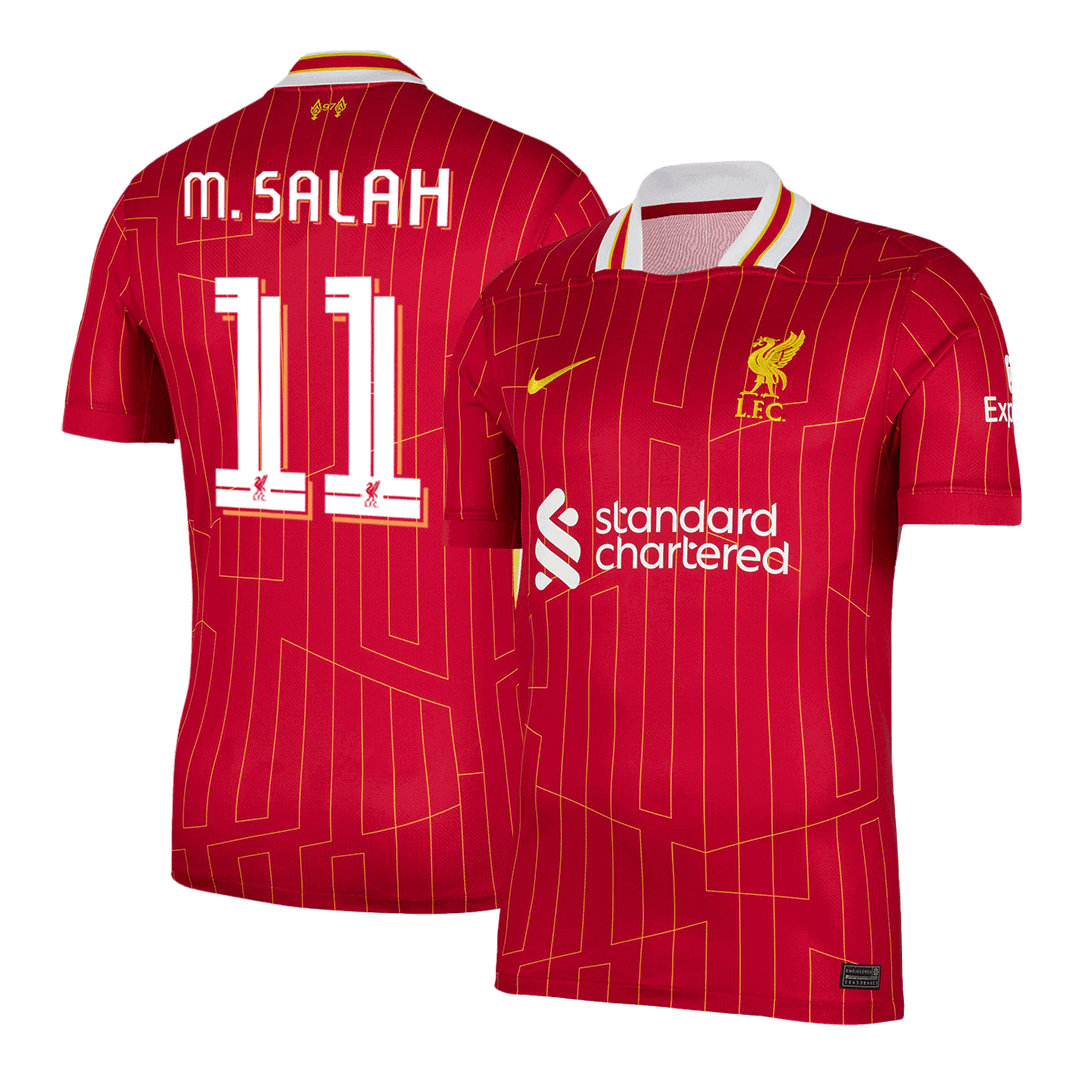 M.SALAH #11 Liverpool Home Soccer Jersey -UCL - Soccerdeal
