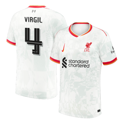 VIRGIL #4 Liverpool Third Away Soccer Jersey 2024/25 - UCL - Soccerdeal