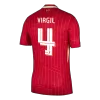 VIRGIL #4 Liverpool Home Soccer Jersey 2024/25 - UCL - Soccerdeal