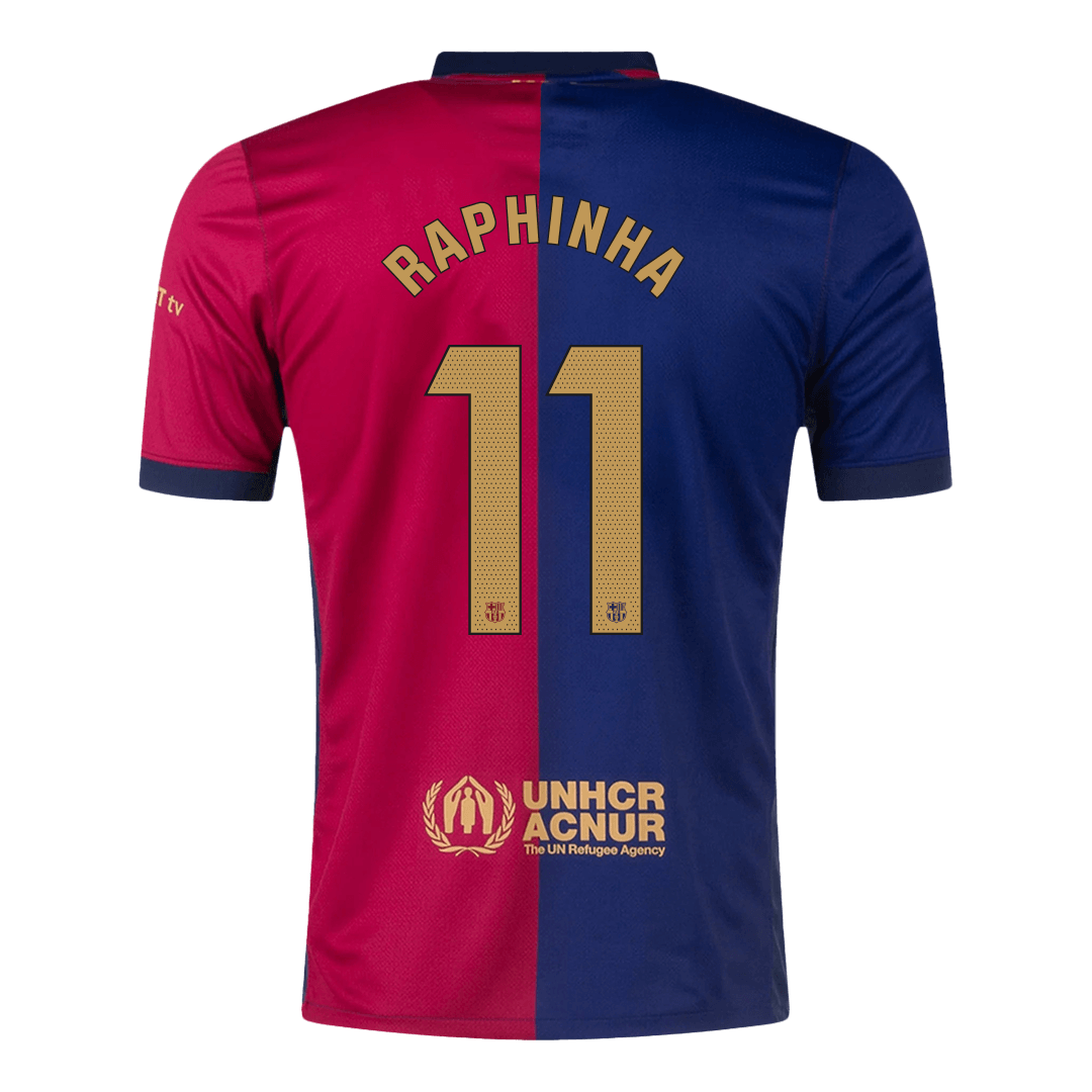 RAPHINHA #11 Barcelona Home Soccer Jersey - Soccerdeal