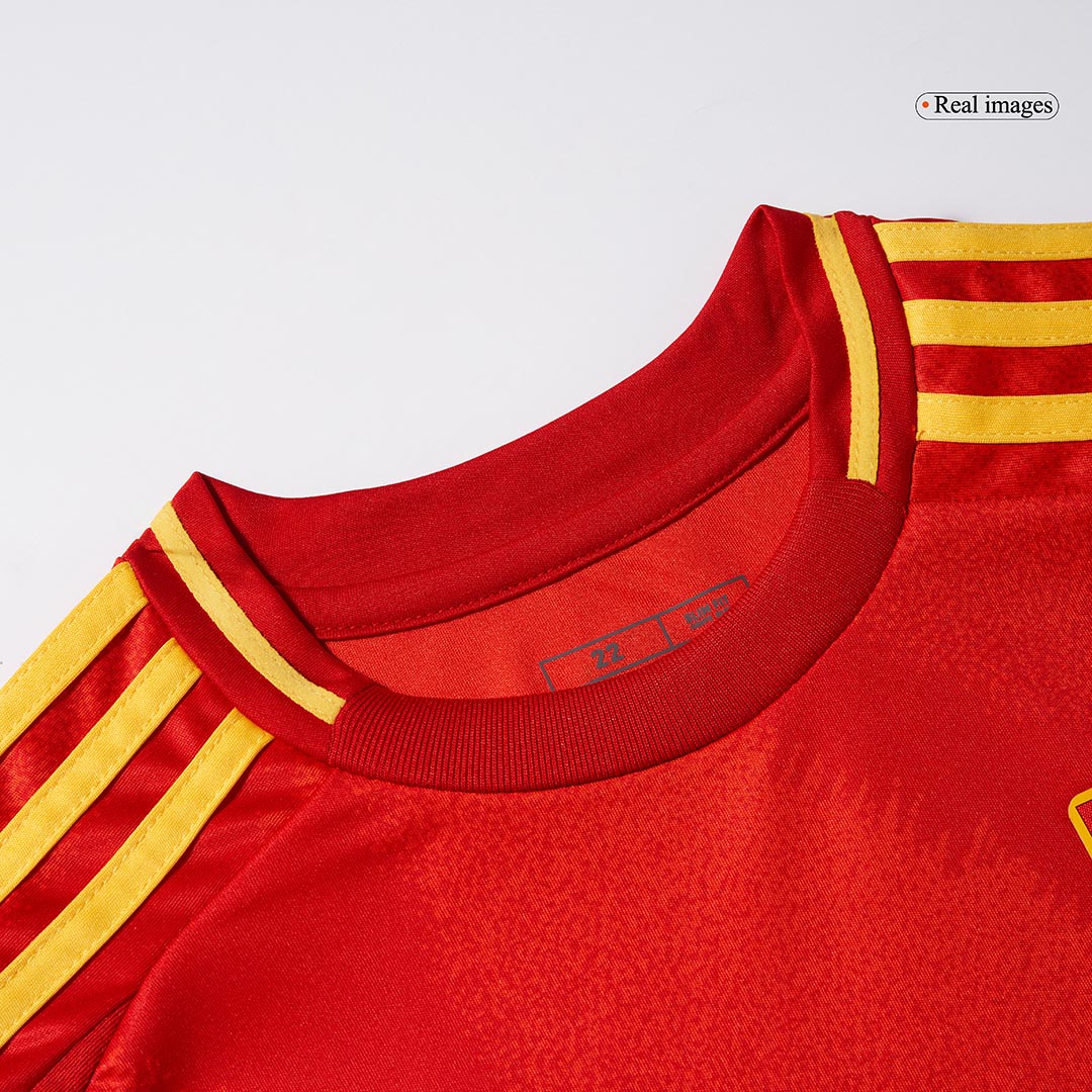 Kid's Spain Home Soccer Jersey Kit(Jersey+Shorts) Euro - Soccerdeal