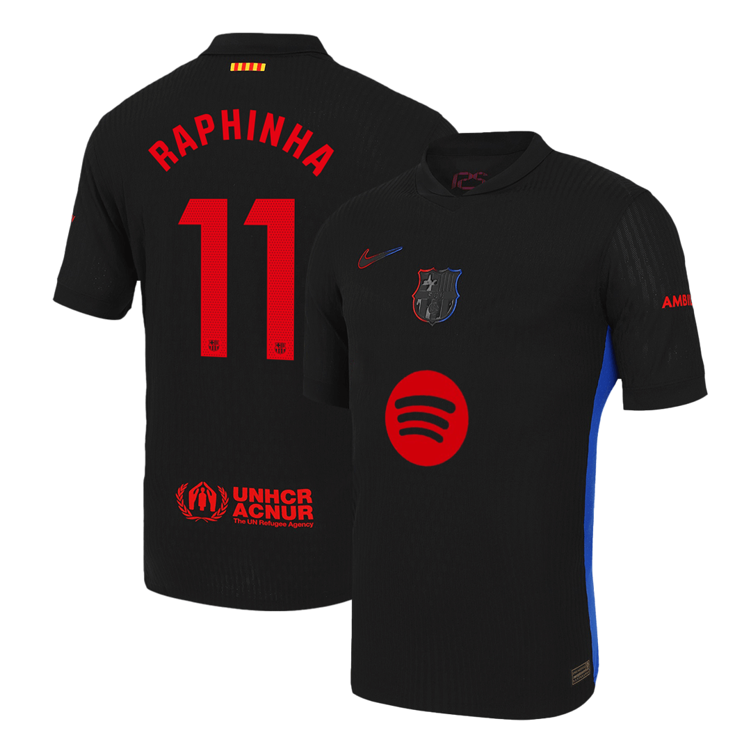 RAPHINHA #11 Barcelona Away Soccer Jersey Player Version - Soccerdeal