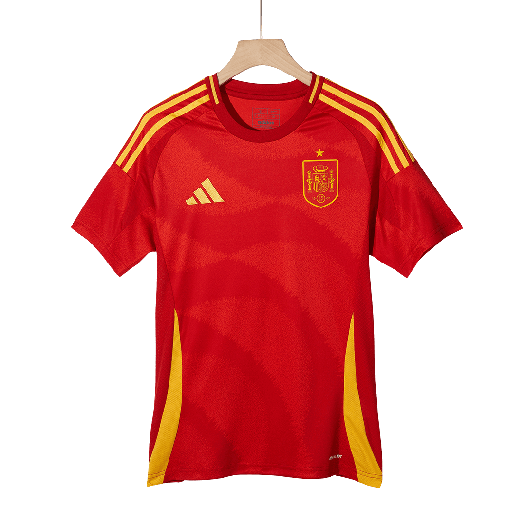 Spain Home Soccer Jersey Euro - Soccerdeal
