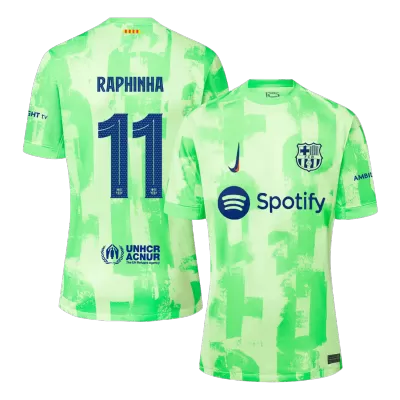 RAPHINHA #11 Barcelona Third Away Soccer Jersey 2024/25 - UCL - Soccerdeal