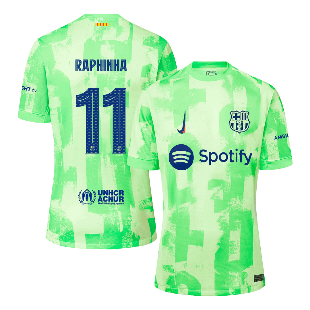 RAPHINHA #11 Barcelona Third Away Soccer Jersey -UCL - Soccerdeal
