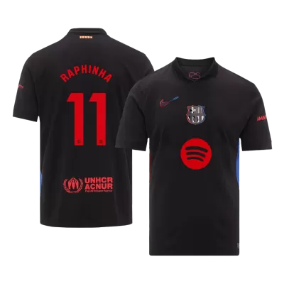 RAPHINHA #11 Barcelona Away Soccer Jersey 2024/25 -（Spotify Logo Without Text） - Soccerdeal