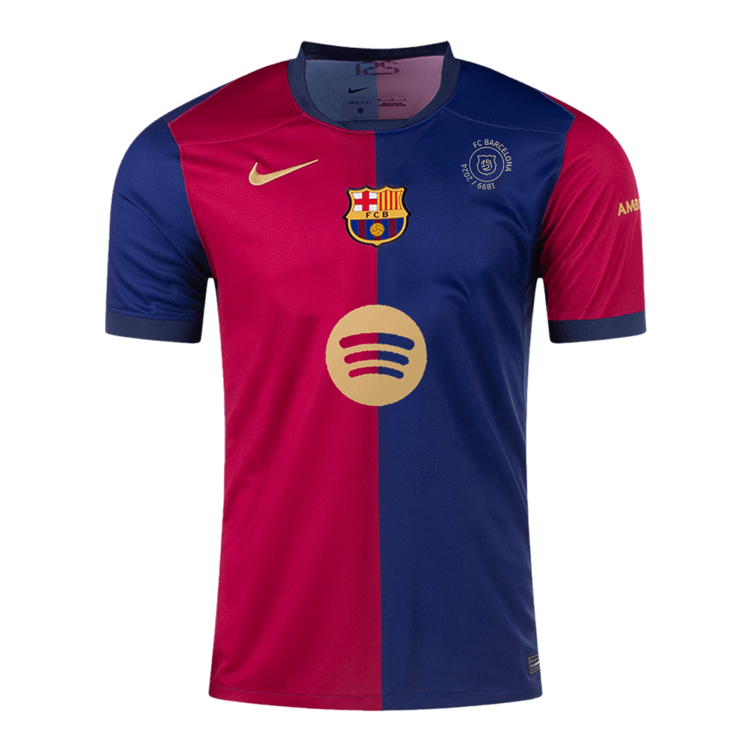 Barcelona Home Soccer Jersey -125th Anniversary - Soccerdeal