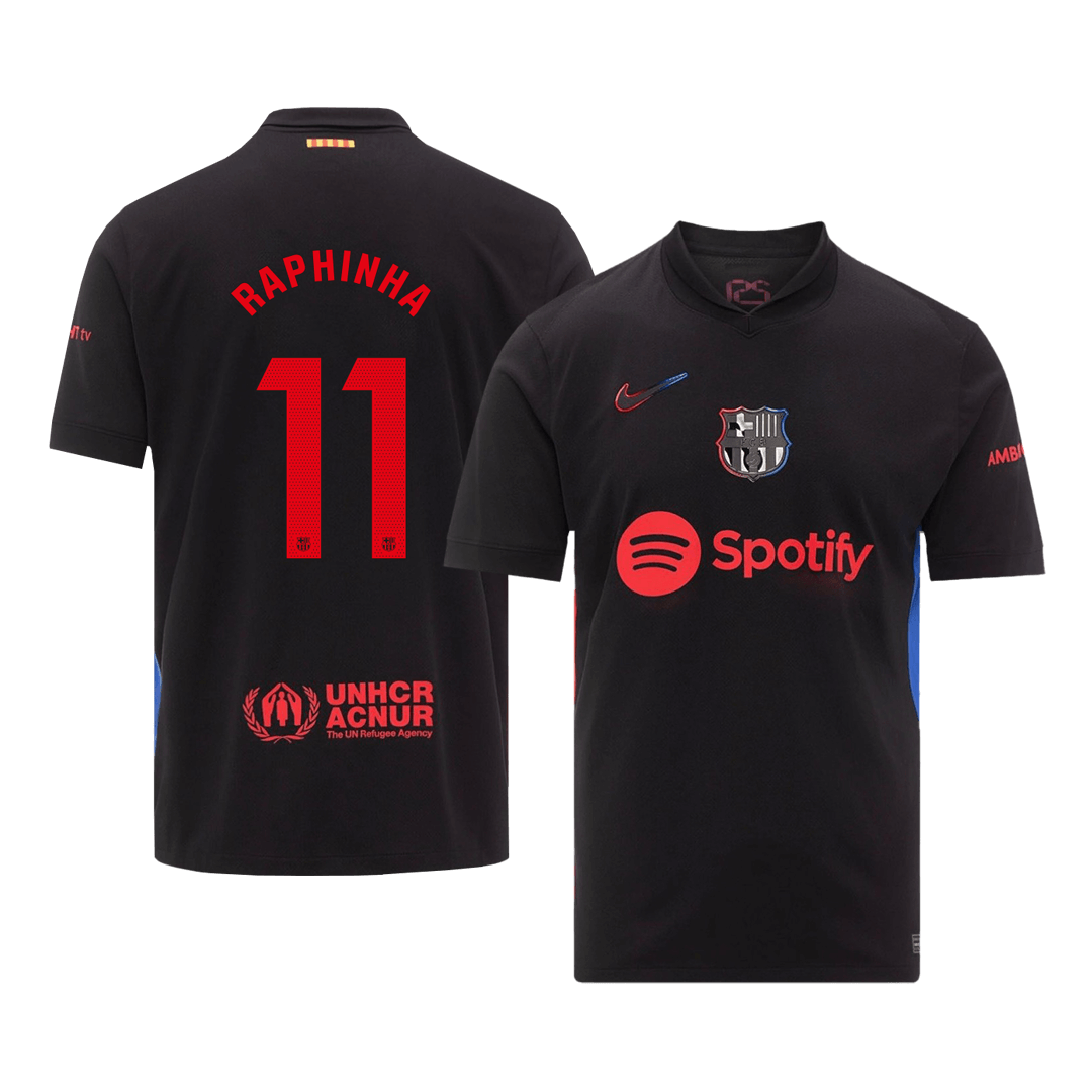 RAPHINHA #11 Barcelona Away Soccer Jersey - Soccerdeal