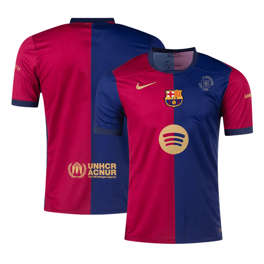 Barcelona Home Soccer Jersey -125th Anniversary - Soccerdeal