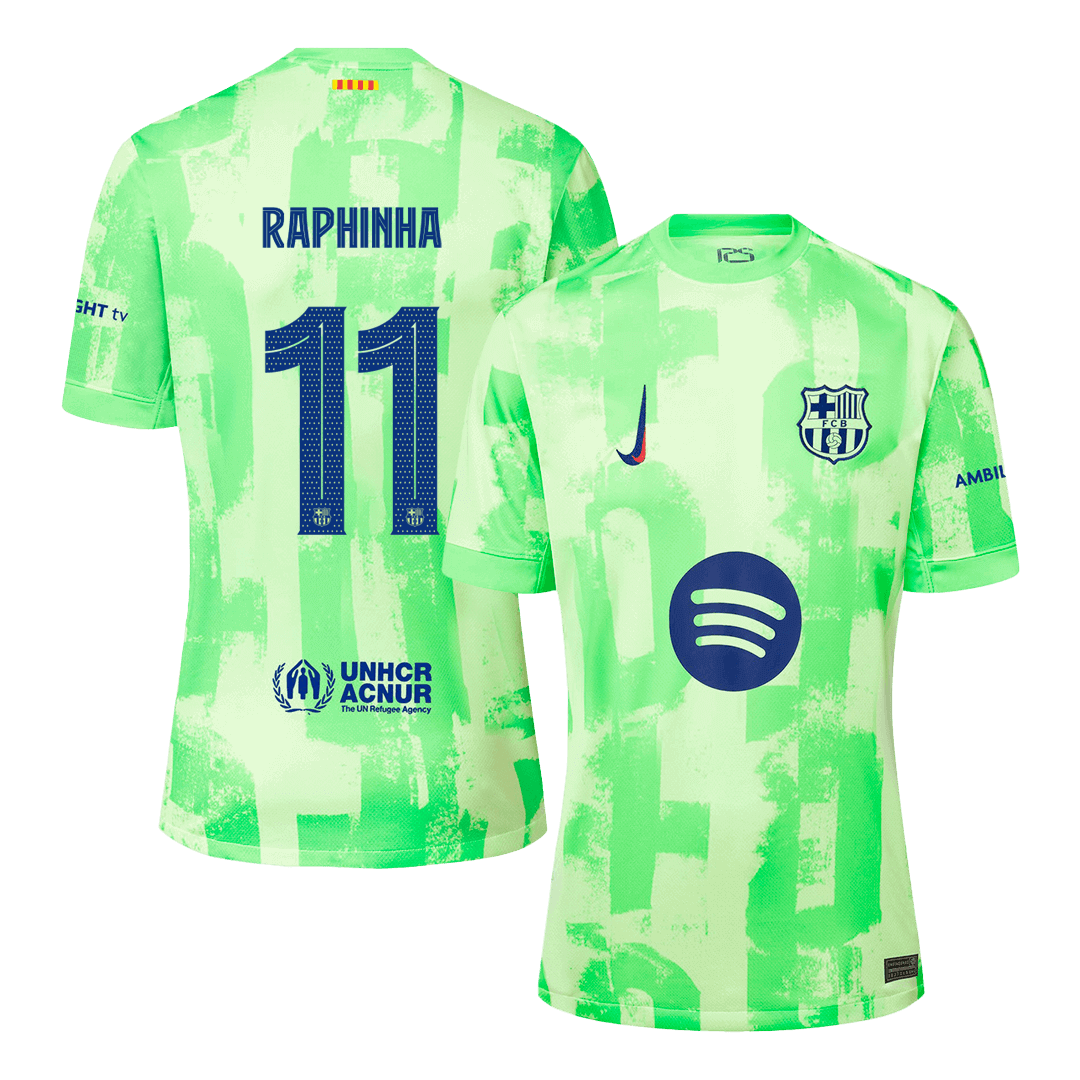 RAPHINHA #11 Barcelona Third Away Soccer Jersey - Soccerdeal
