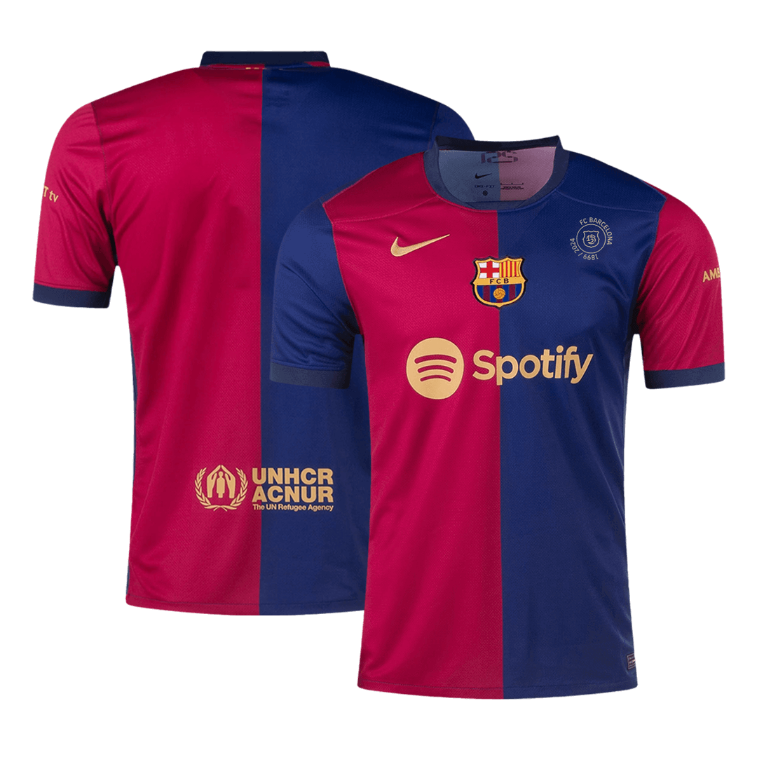 Barcelona Home Soccer Jersey -125th Anniversary - Soccerdeal