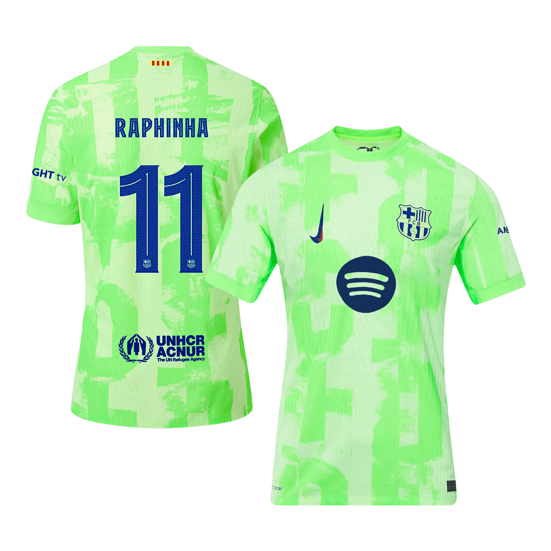 RAPHINHA #11 Barcelona Third Away Soccer Jersey Player Version - Soccerdeal