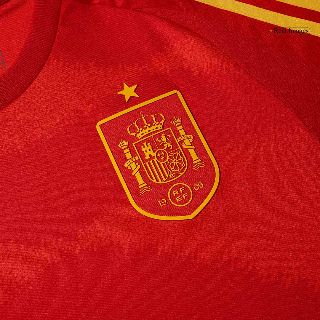 Spain Home Soccer Jersey Euro - Soccerdeal