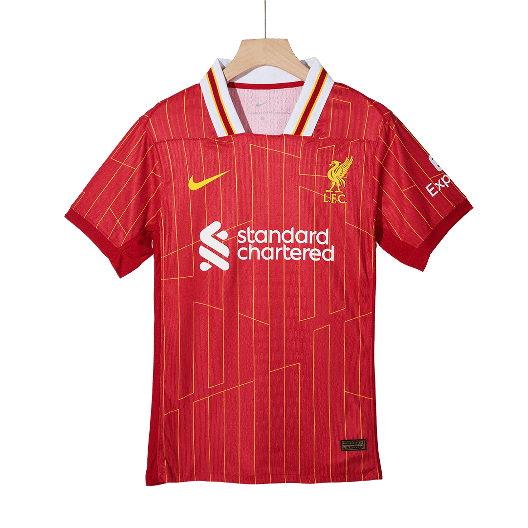 Liverpool Home Soccer Jersey CHAMPIONS 24/25 Player Version - Soccerdeal