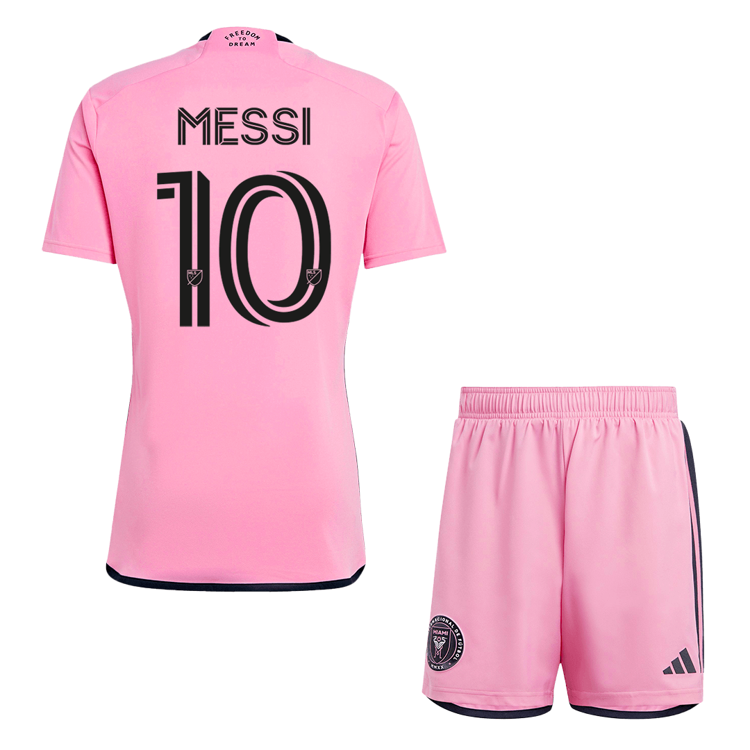 MESSI #10 Inter Miami CF Home Soccer Jersey Kit(Jersey+Shorts) - Soccerdeal