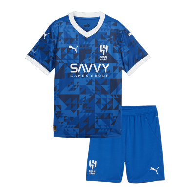 Kid's Al Hilal SFC Home Soccer Jersey Kit(Jersey+Shorts) 2024/25 - Soccerdeal