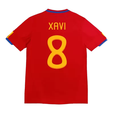 Retro XAVI #8 2010 Spain Home Soccer Jersey - Soccerdeal