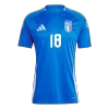 BARELLA #18 Italy Home Soccer Jersey Euro 2024 - Soccerdeal