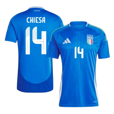 CHIESA #14 Italy Home Soccer Jersey Euro 2024 - Soccerdeal