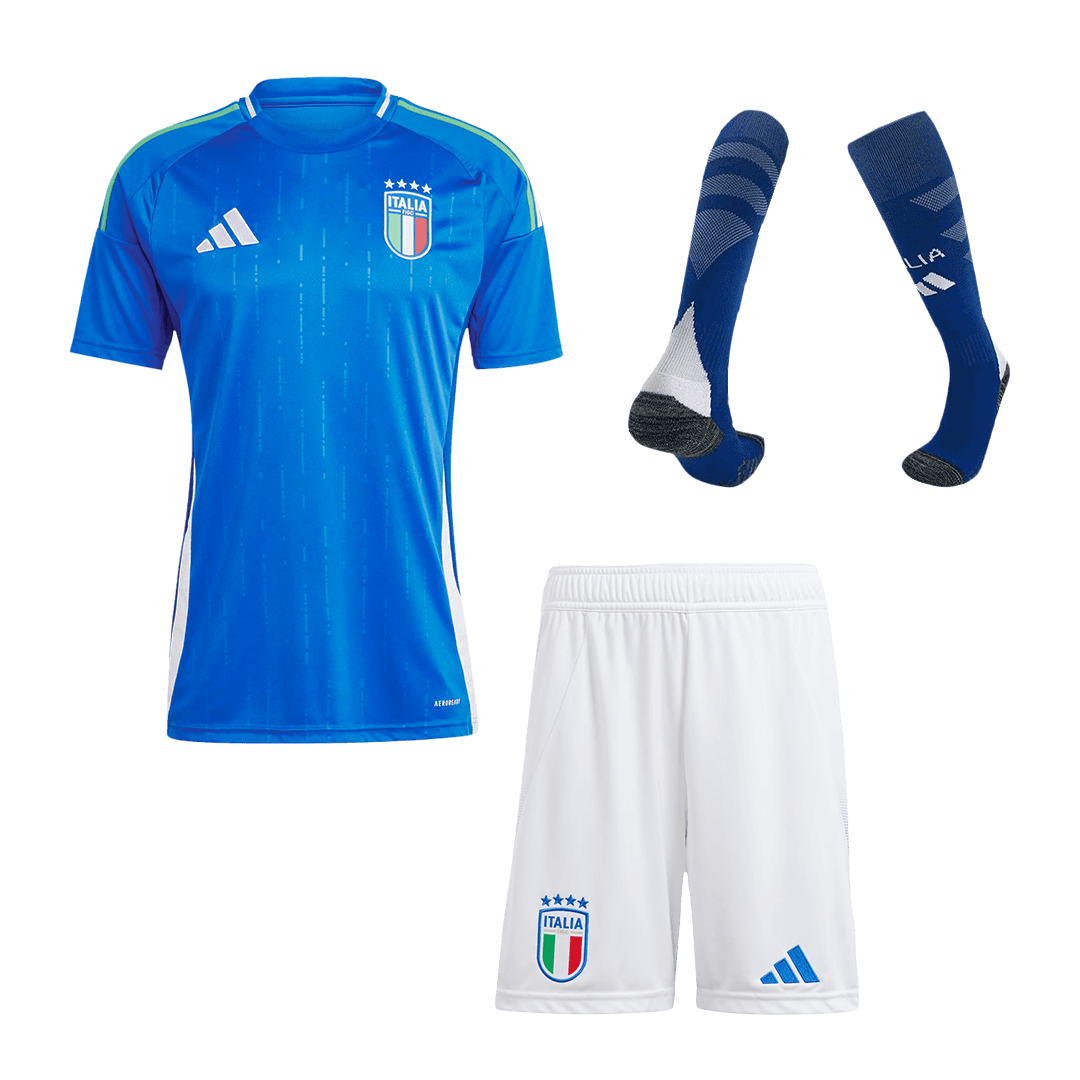 Italy Home Soccer Jersey Kit(Jersey+Shorts+Socks) Euro - Soccerdeal