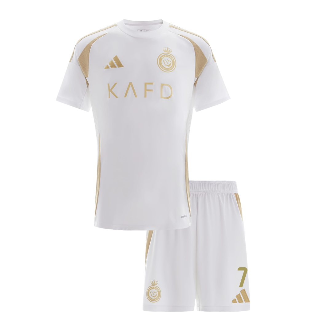 Kid's RONALDO #7 Al Nassr Third Away Soccer Jersey Kit(Jersey+Shorts) - ACL - Soccerdeal