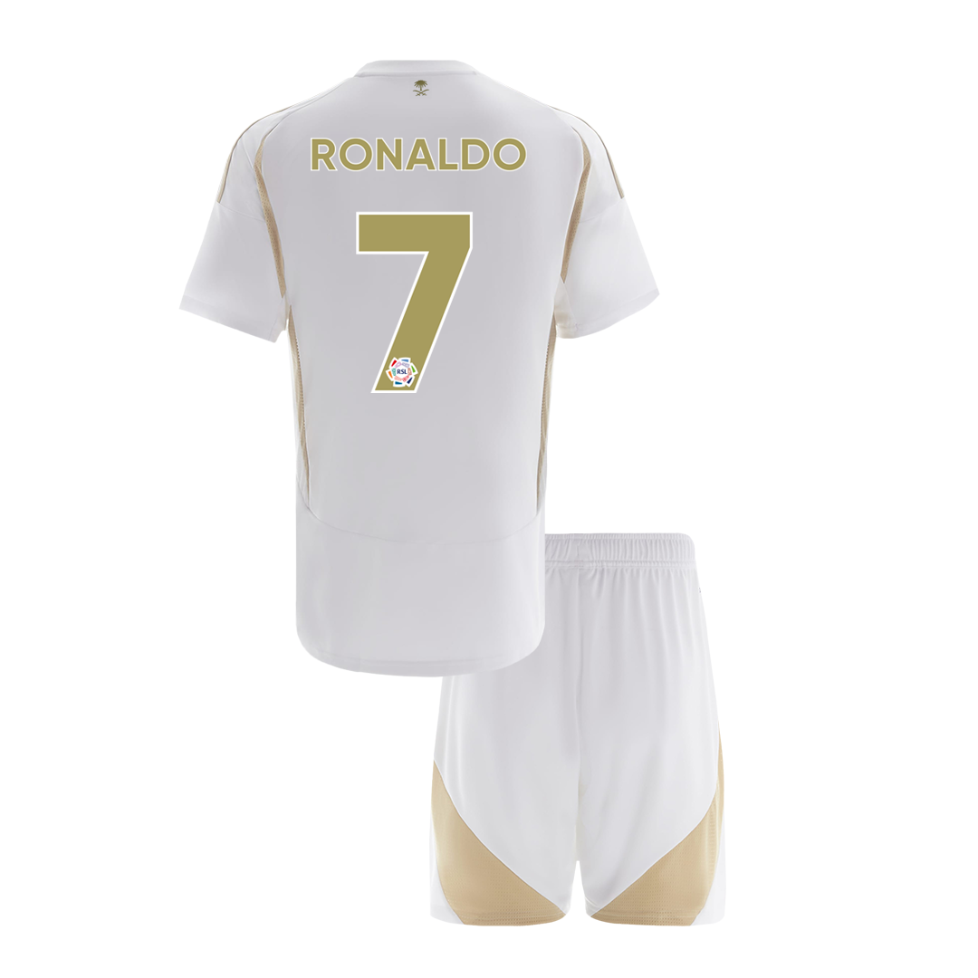 Kid's RONALDO #7 Al Nassr Third Away Soccer Jersey Kit(Jersey+Shorts) - Soccerdeal