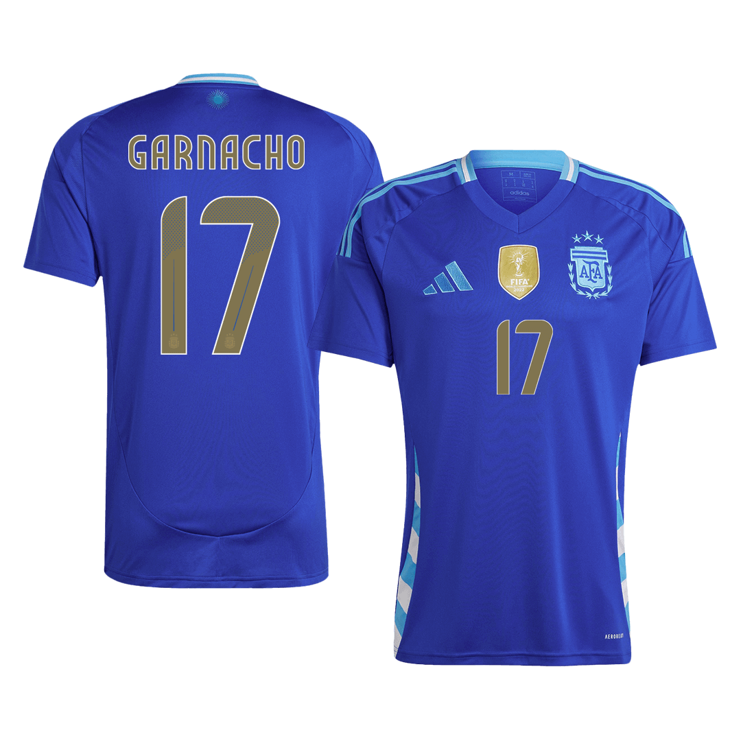GARNACHO #17 Argentina Away Soccer Jersey - Soccerdeal