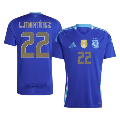 L.MARTÍNEZ #22 Argentina Away Soccer Jersey 2024 - Soccerdeal