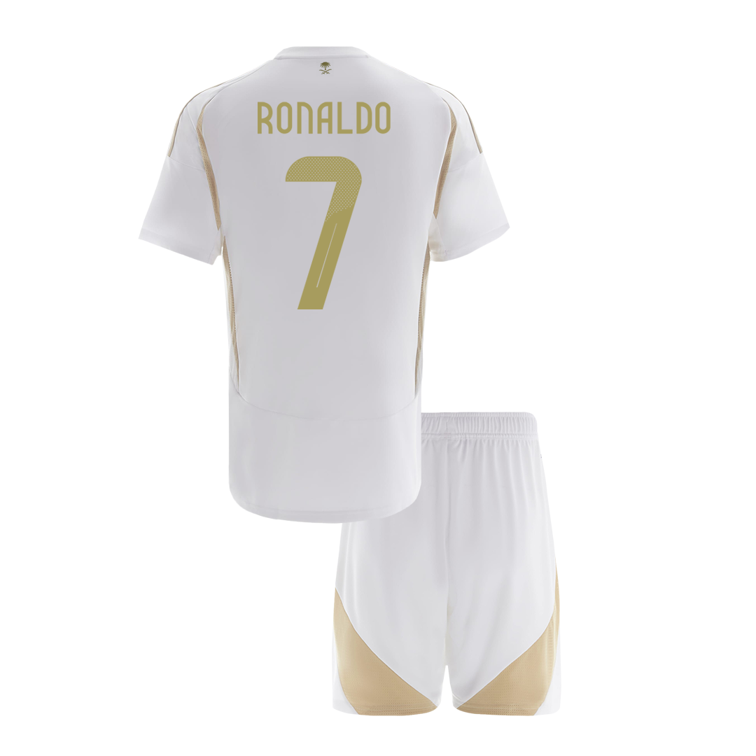 Kid's RONALDO #7 Al Nassr Third Away Soccer Jersey Kit(Jersey+Shorts) - ACL - Soccerdeal