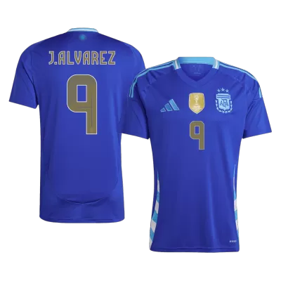 J.ALVAREZ #9 Argentina Away Soccer Jersey 2024 - Soccerdeal