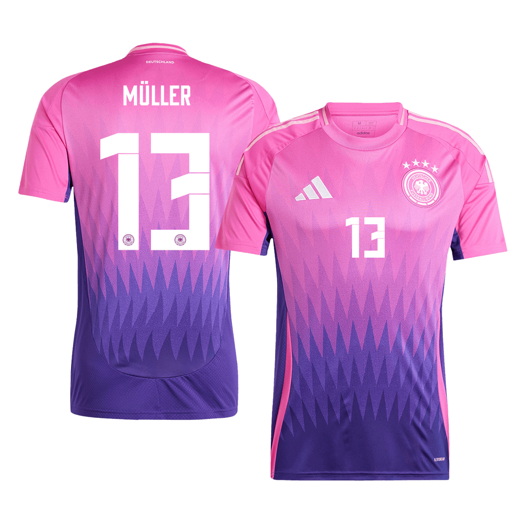 MÜLLER #13 Germany Away Soccer Jersey Euro - Soccerdeal