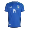 Authentic CHIESA #14 Italy Home Soccer Jersey Euro 2024 - Soccerdeal