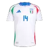 Authentic CHIESA #14 Italy Away Soccer Jersey Euro 2024 - Soccerdeal