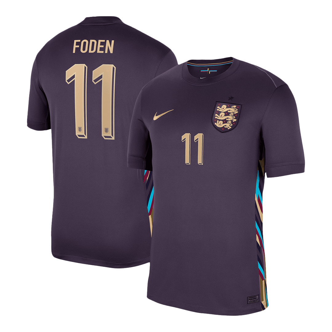 FODEN #11 England Away Soccer Jersey Euro - Soccerdeal