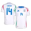 Authentic CHIESA #14 Italy Away Soccer Jersey Euro 2024 - Soccerdeal