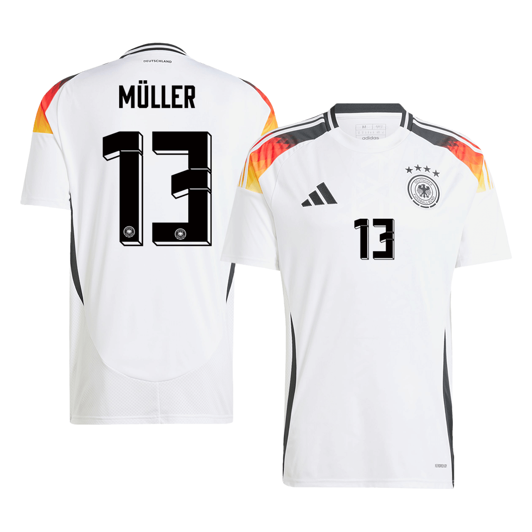 MÜLLER #13 Germany Home Soccer Jersey Euro - Soccerdeal