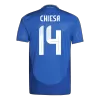 Authentic CHIESA #14 Italy Home Soccer Jersey Euro 2024 - Soccerdeal