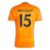 ARDA GÜLER #15 Real Madrid Away Soccer Jersey 2024/25 - Soccerdeal