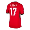 R.LEÃO #17 Portugal Home Soccer Jersey Euro 2024 - Soccerdeal