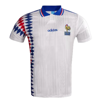 Retro 1994 France Away Soccer Jersey - Soccerdeal