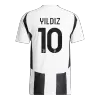 Authentic YILDIZ #10 Juventus Home Soccer Jersey 2024/25 - Save The Children Sponsor - Soccerdeal