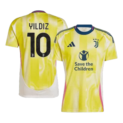 YILDIZ #10 Juventus Away Soccer Jersey 2024/25 - Save The Children Sponsor  - Soccerdeal