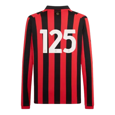 #125 AC Milan 125th Anniversary Long Sleeve Soccer Jersey 2024/25 - Soccerdeal