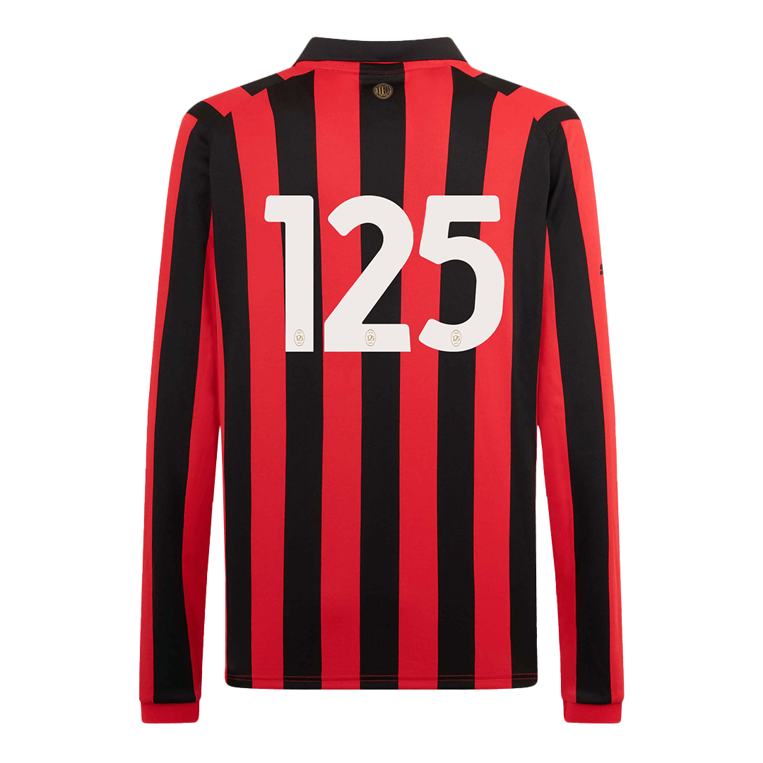 #125 AC Milan 125th Anniversary Long Sleeve Soccer Jersey - Soccerdeal